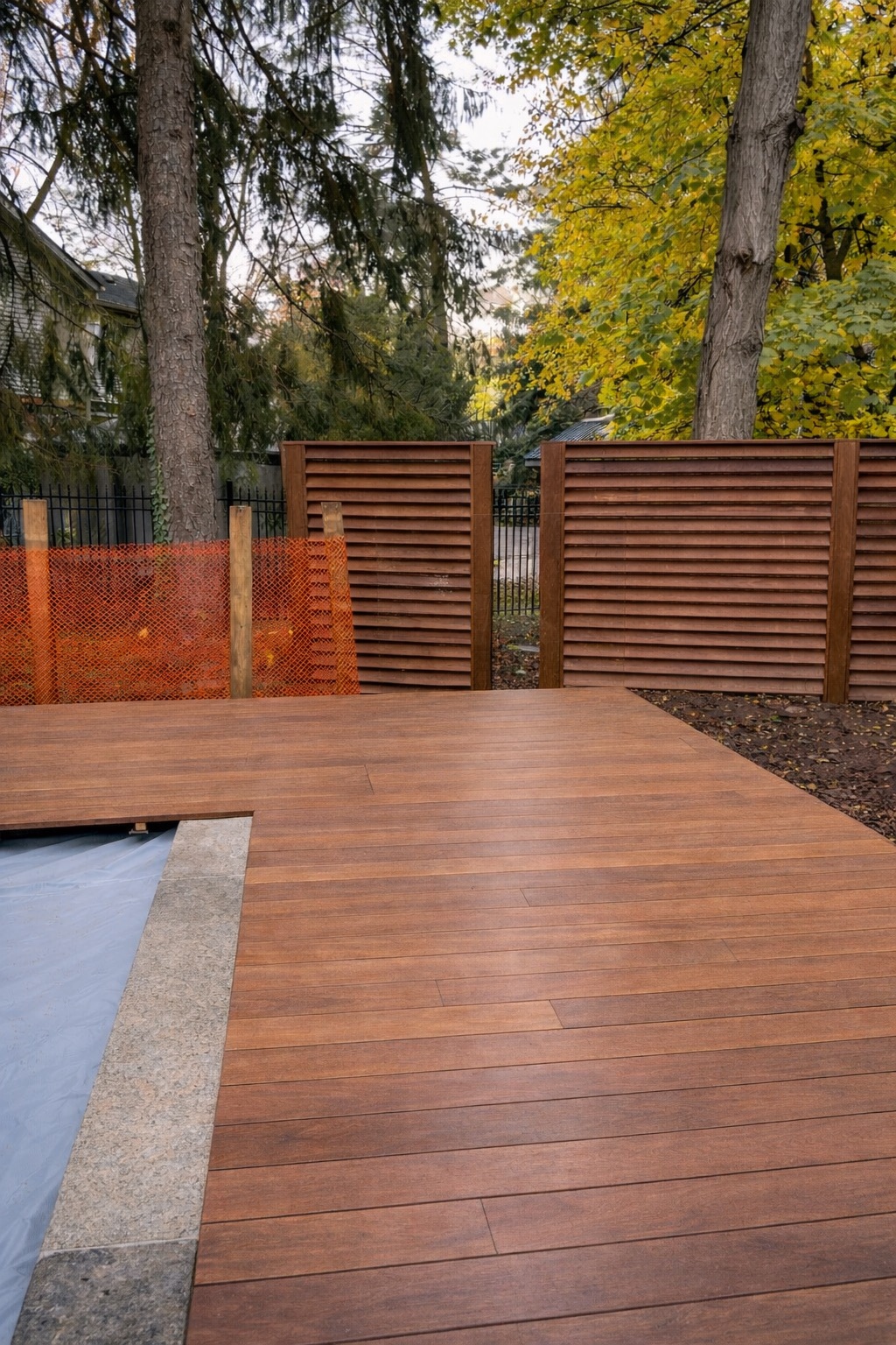 Custom wood deck